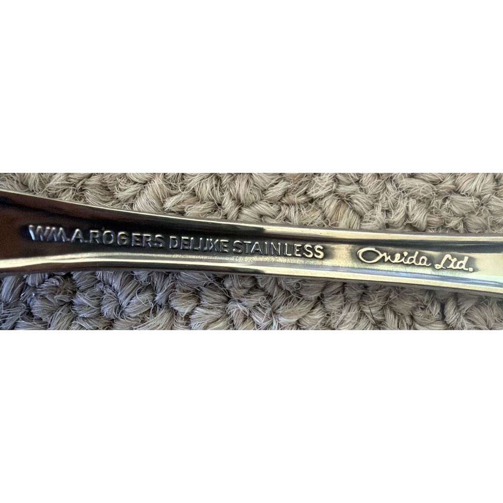 Lot of 12 Wm A Rogers Oneida LTD Mansfield Amadeus Deluxe Stainless Flatware EUC - Picture 14 of 14